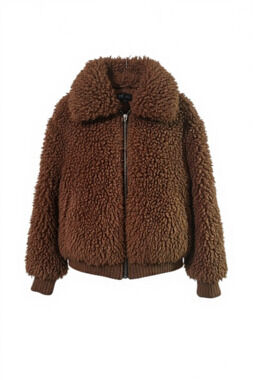 Zara Teddy Bear Faux Fur Jacket size Small